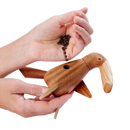 Spring Copenhagen Pepparkvarn The Pepper Bird Original 20,5 cm, Mahogny