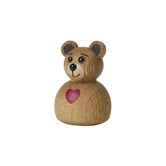 Spring Copenhagen Mini Teddy Teddybjörn Trädekoration 7 cm, Ek