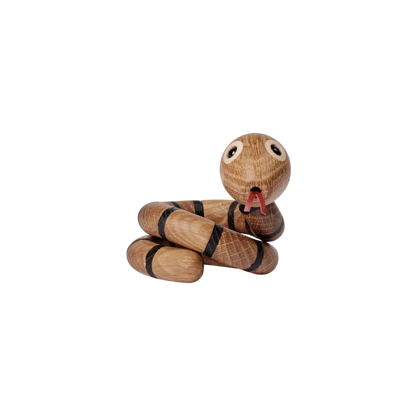 Spring Copenhagen The Snake Orm Trädekoration 6,6 cm, Ek