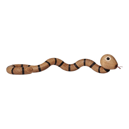 Spring Copenhagen The Snake Orm Trädekoration 6,6 cm, Ek