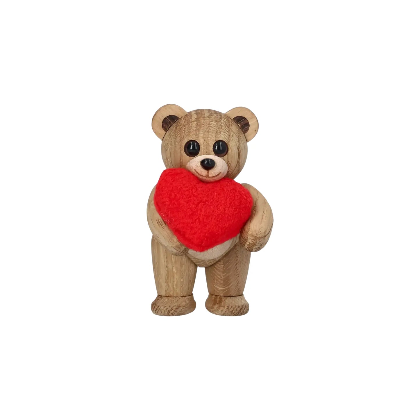 Spring Copenhagen Squeeze Teddybjörn med Hjärta 8 cm, Ek