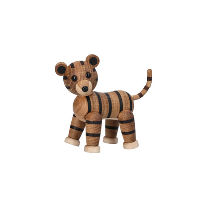 Spring Copenhagen Shiva Tiger Trädekoration 12 cm, Ek
