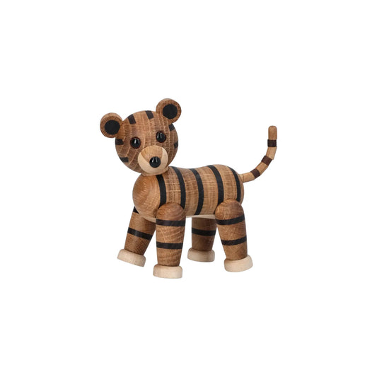 Spring Copenhagen Shiva Tiger Trädekoration 12 cm, Ek
