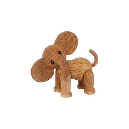 Spring Copenhagen Ella Elefant Baby Trädekoration 9 cm, Ek/Lönn