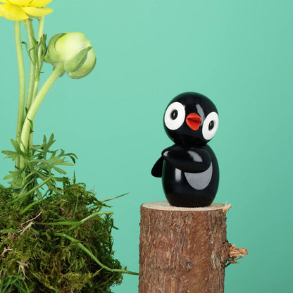 Spring Copenhagen Spring Birds Bold Trädekoration 6,5 cm, Svart