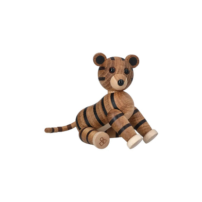 Spring Copenhagen Shiva Tiger Trädekoration 12 cm, Ek
