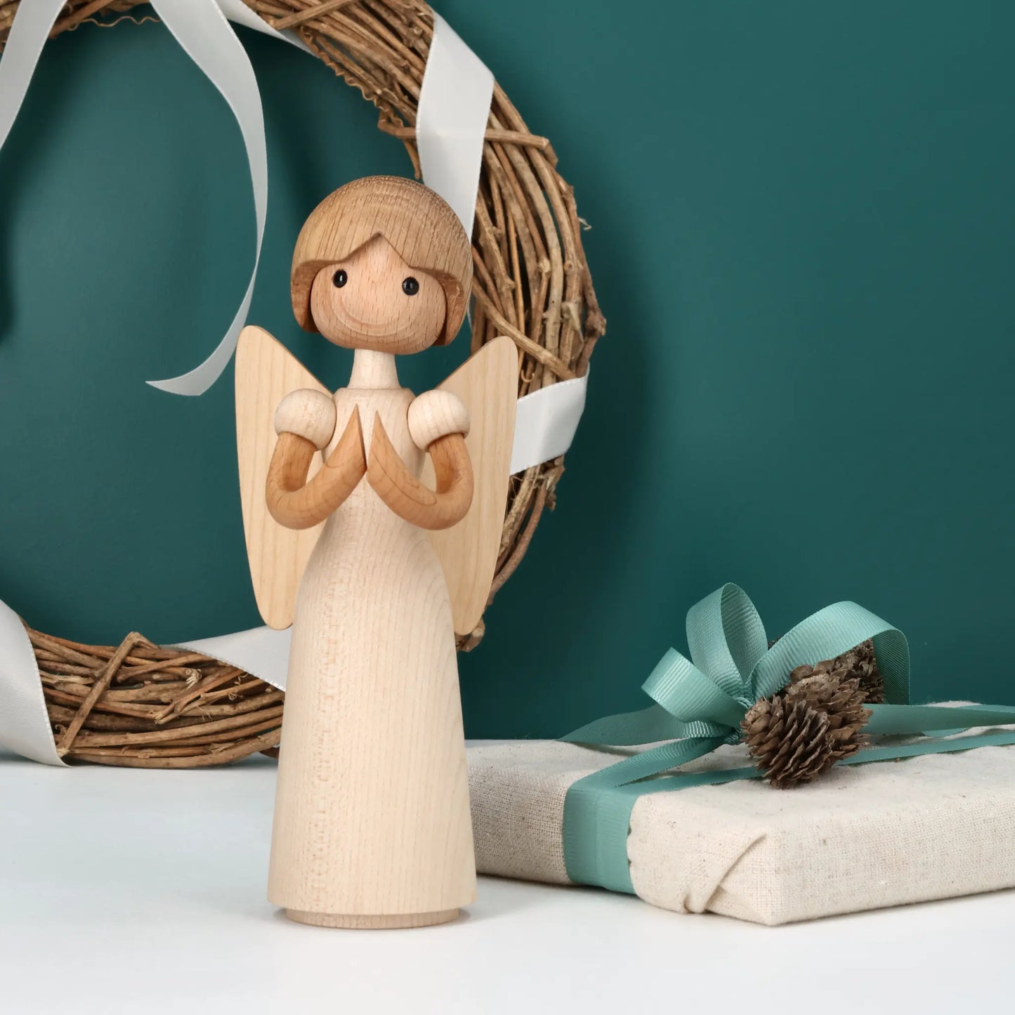 Spring Copenhagen Lucia Ängel Trädekoration 19,5 cm, Lönn