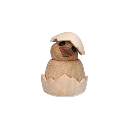 Spring Copenhagen Chick Kyckling Trädekoration 8 cm, Ek