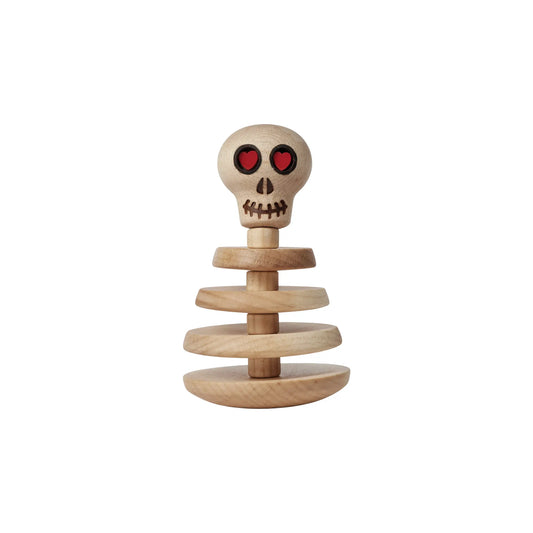 Spring Copenhagen The Skeleton Skelett Trädekoration 9,5 cm, Lönn