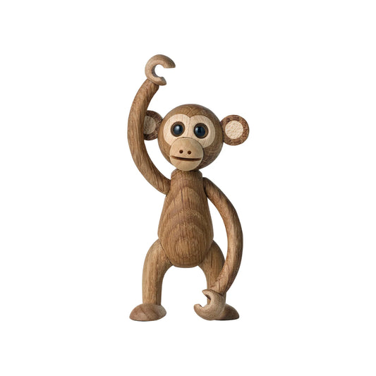 Spring Copenhagen Swing Monkey Trädekoration 8 cm, Ek