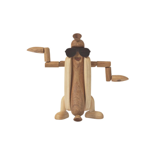 Spring Copenhagen Harry Hot Dog Trädekoration Korvbröd 11 cm, Ek