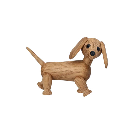 Spring Copenhagen Chico Hund Trädekoration 7 cm, Ek
