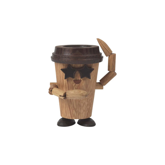 Spring Copenhagen Esther Espresso To Go Coffee Trädekoration 8,5 cm, Ek