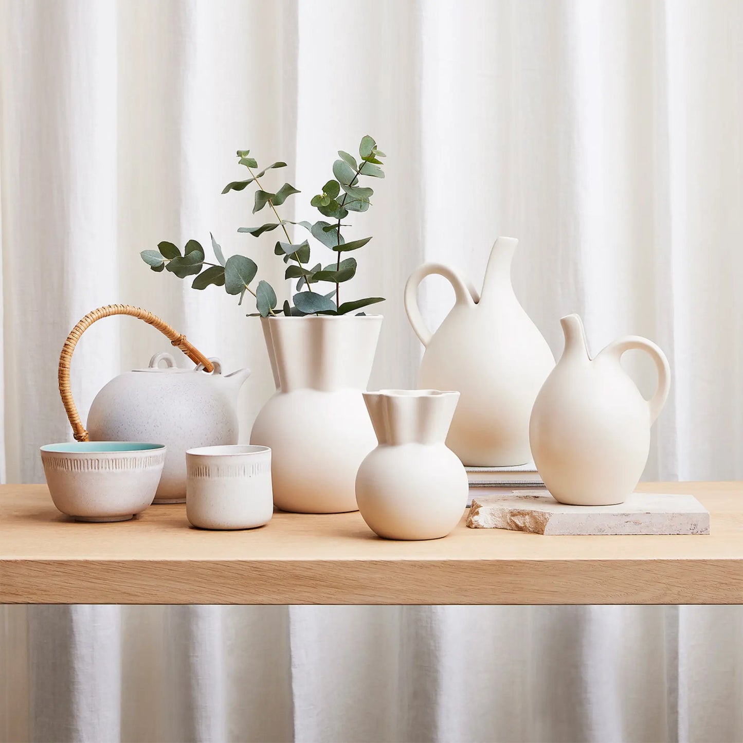 Spring Copenhagen Eva Stoer Nielsen Vas 20 cm, Vit