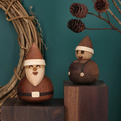 Spring Copenhagen Santa Santa Trädekoration 10 cm, Mahogny