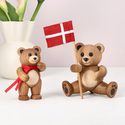 Spring Copenhagen Sneeze Teddybjörn Trädekoration 9,5 cm, Ek