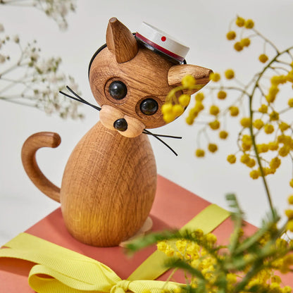 Spring Copenhagen Lucky The Cat Dekoration 15,9 cm, Ek