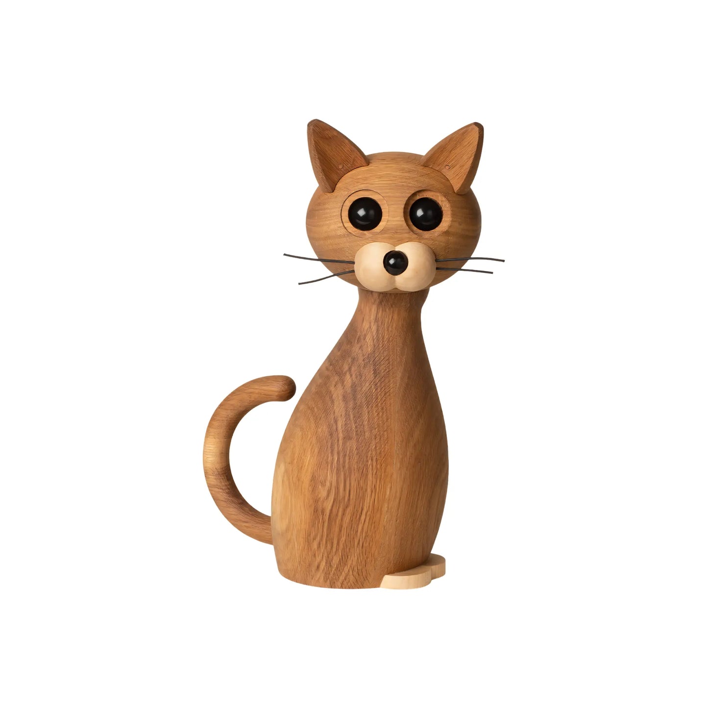 Spring Copenhagen Lucky Katt Dekoration 42 cm, Ek/Lönn