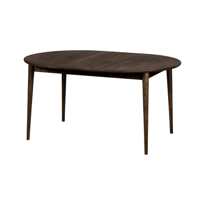 Stenexpo Nyborg Matbord 110-150x75 cm, Massiv Rökoljad Ek