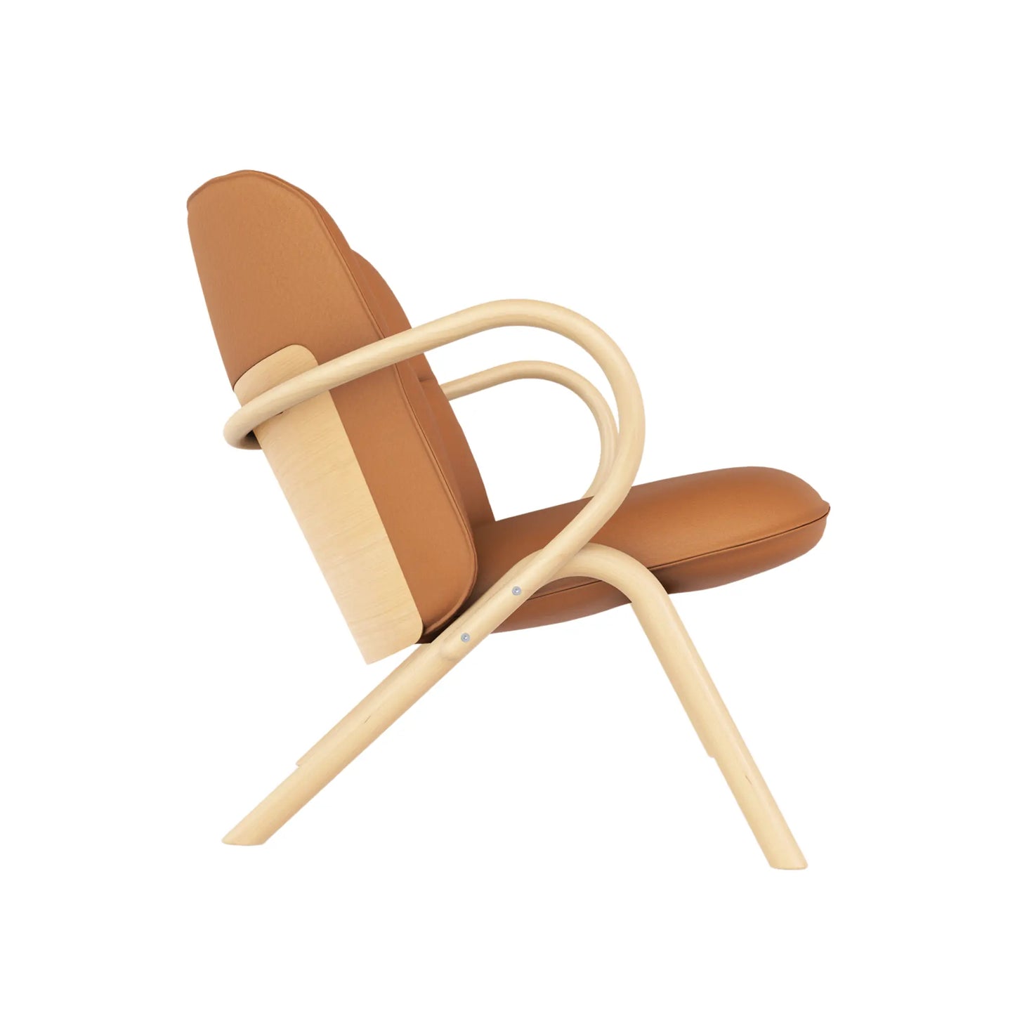 Ton Cissy Loungestol Low, Grain cognac 17