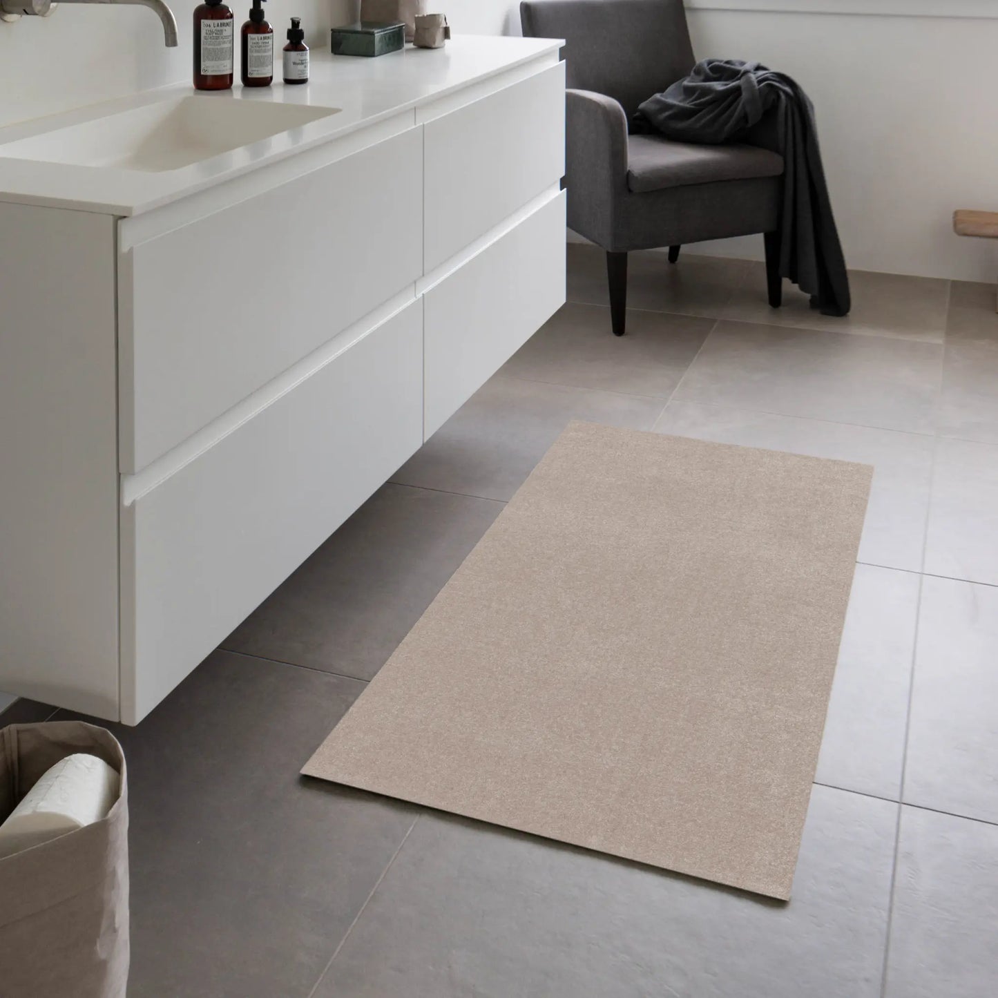 Tica Copenhagen Unicolor Matta 120x67 cm, Ivory