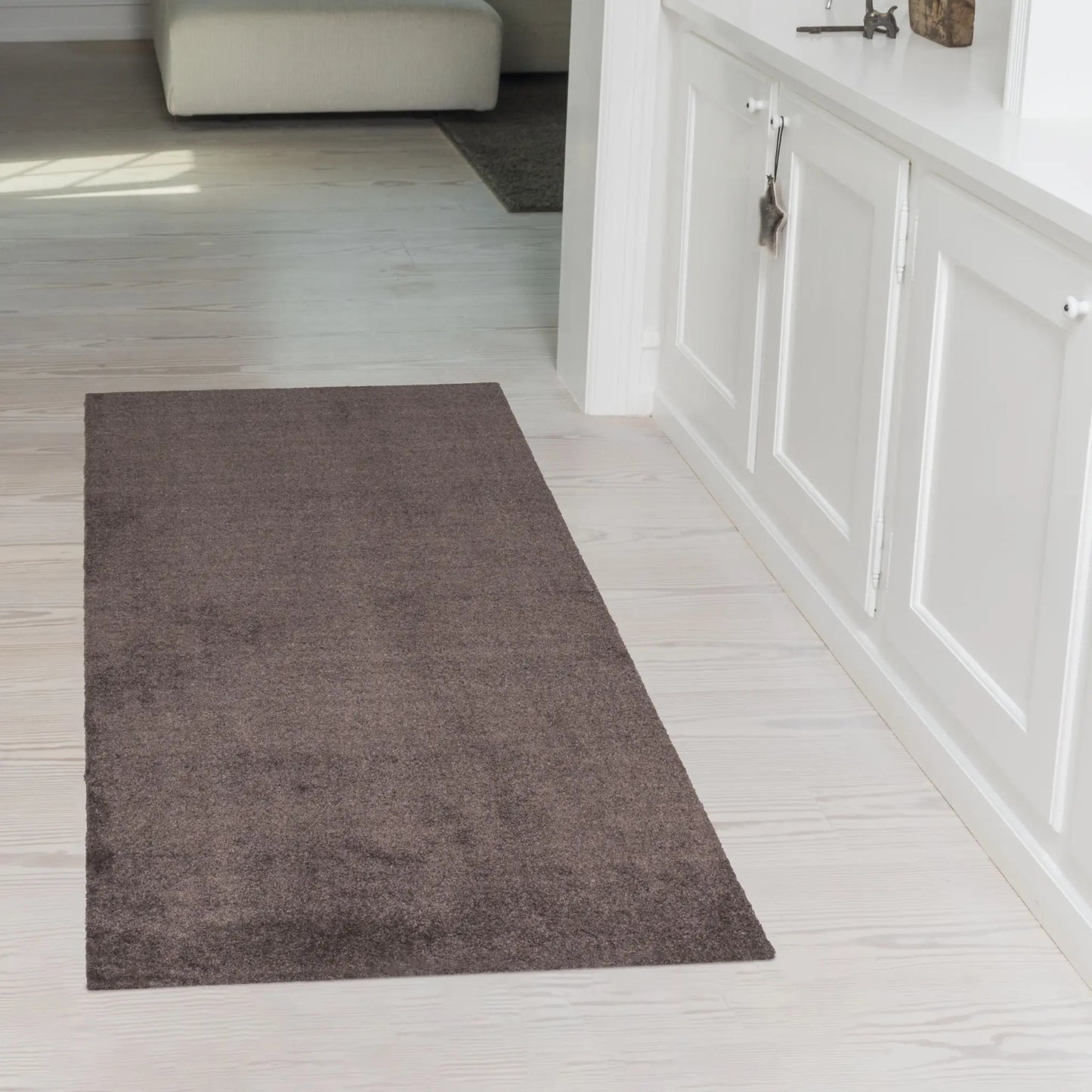 Tica Copenhagen Unicolor Matta 150x67 cm, Mörkbrun