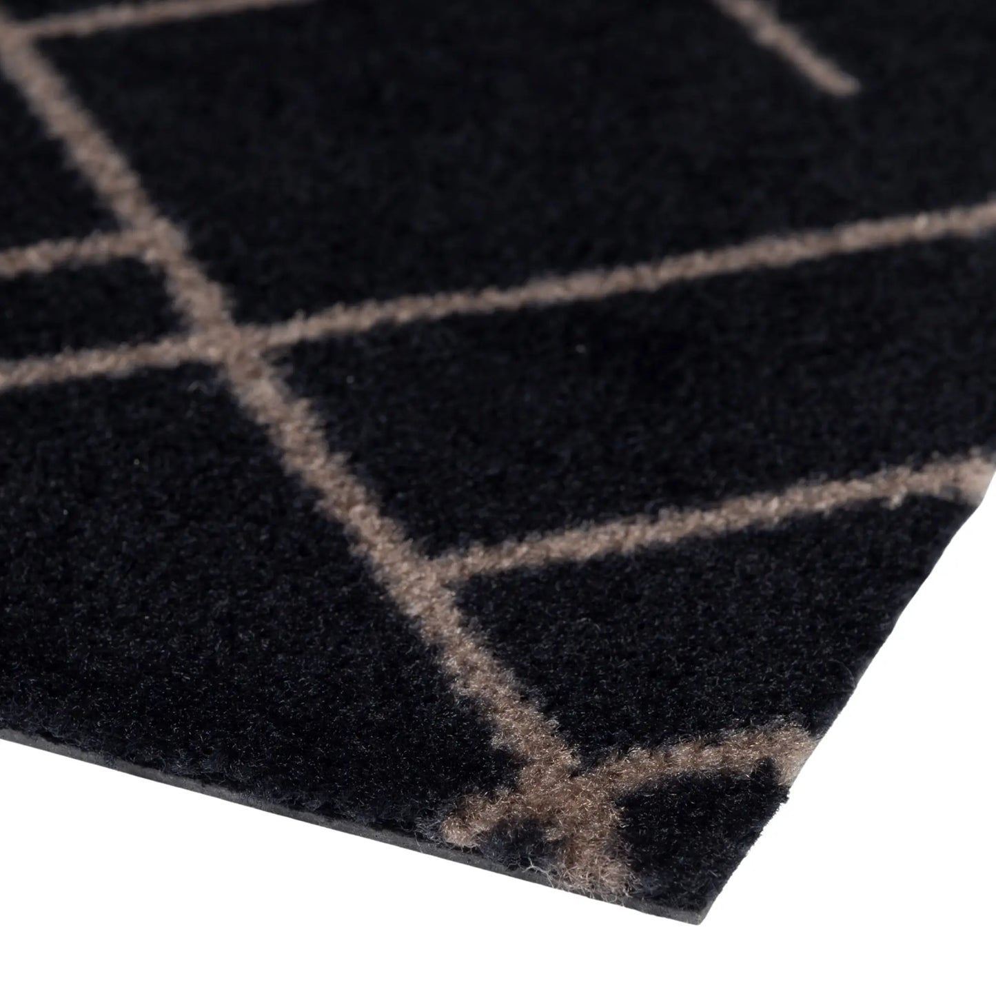 Tica Copenhagen Lines Matta 200x67 cm, Sand/svart