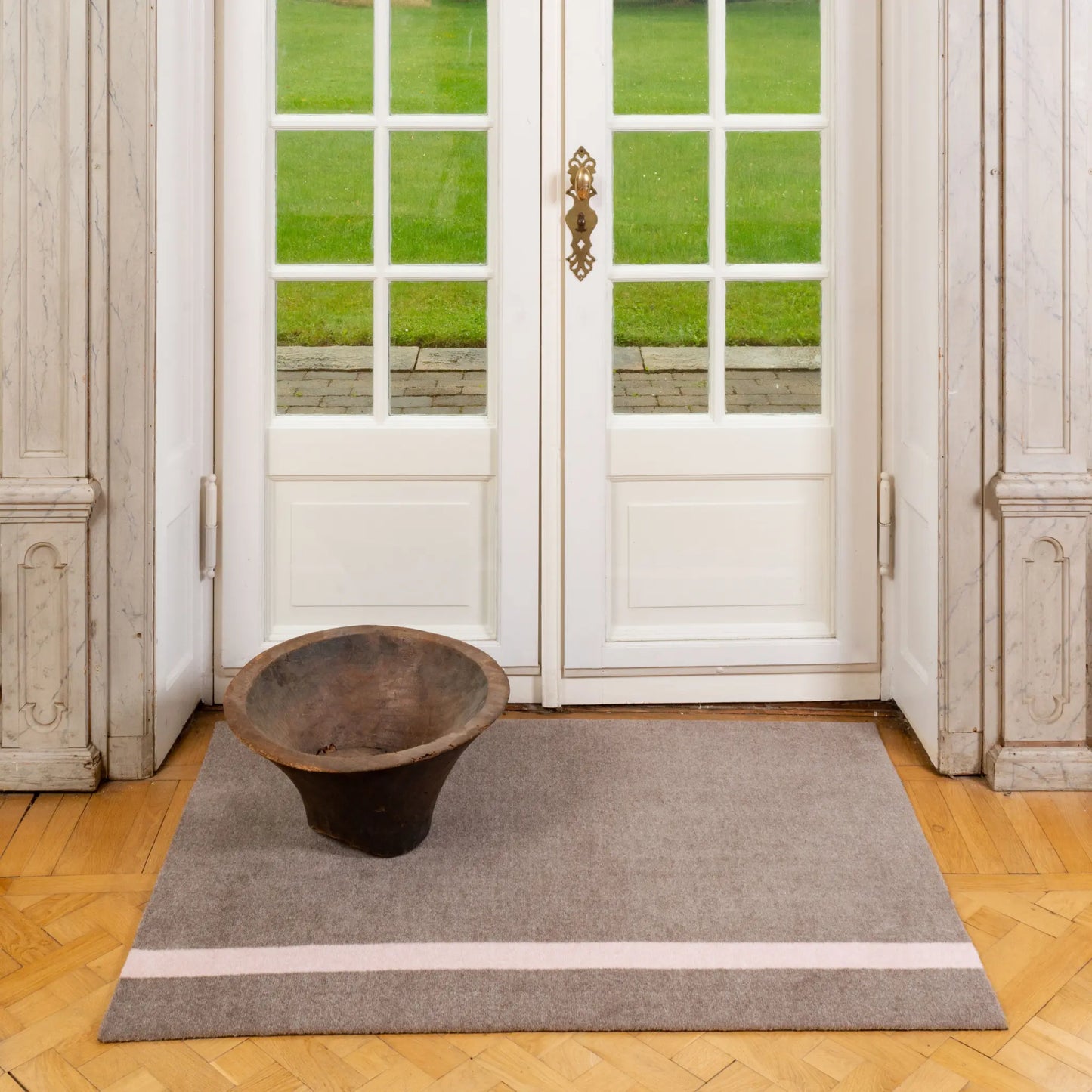 Tica Copenhagen Vertical Matta 130x90 cm, Sand/rose