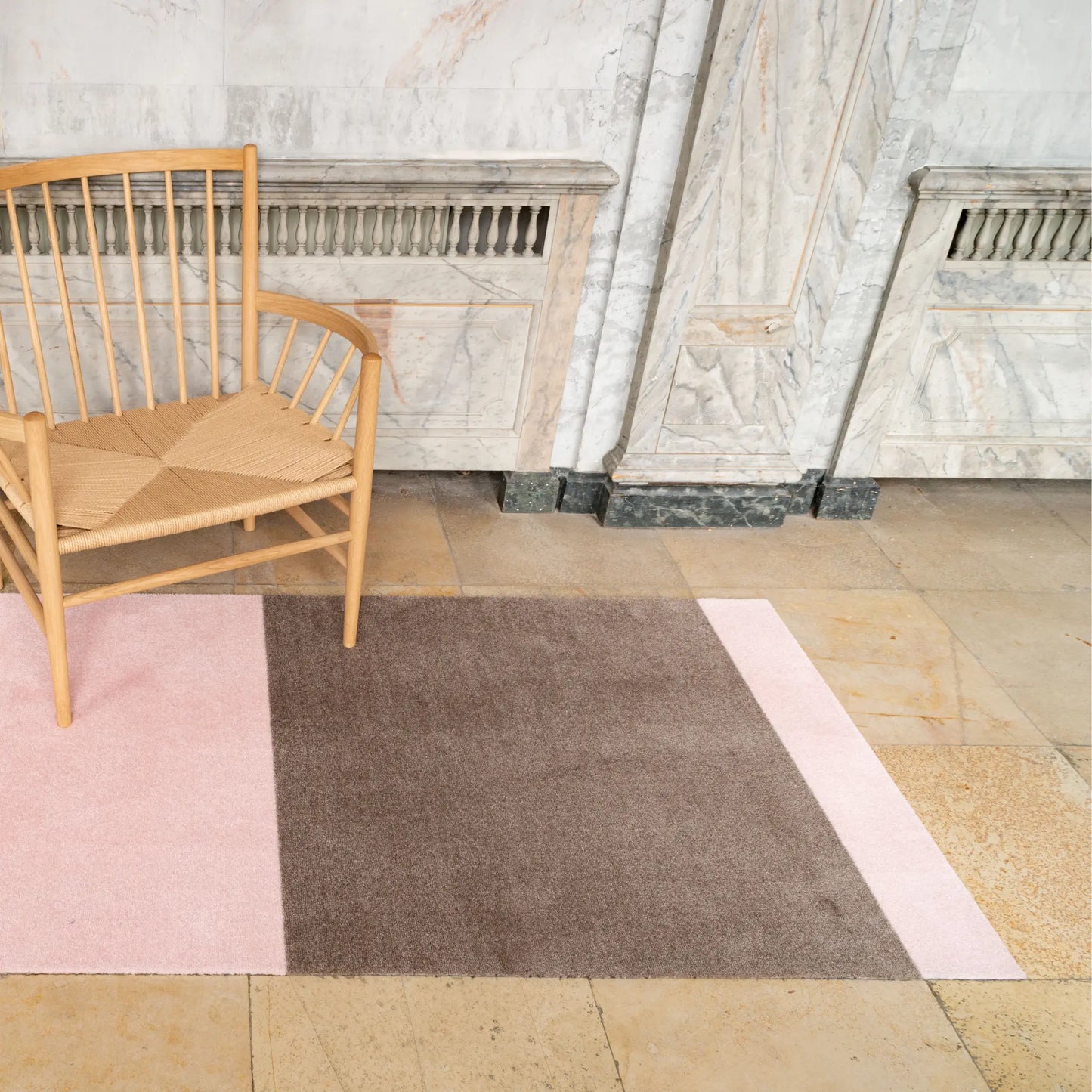 Tica Copenhagen Horizontal Matta 200x90 cm, Sand/rose