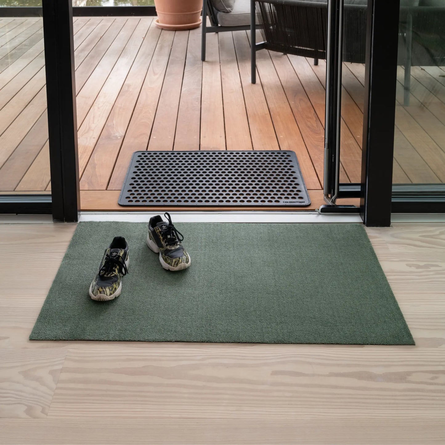 Tica Copenhagen Unicolor Matta 130x90 cm, Dusty green