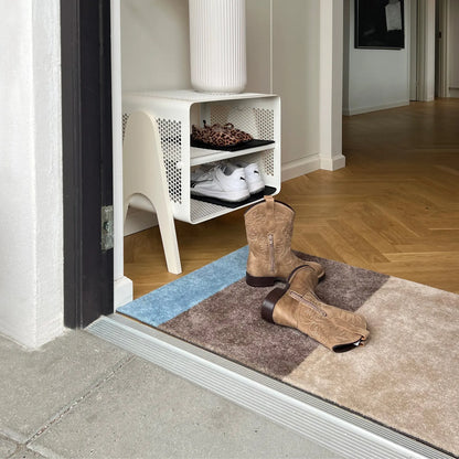 Tica Copenhagen Horizontal Matta 67x120 cm, Ivory, sand, blå