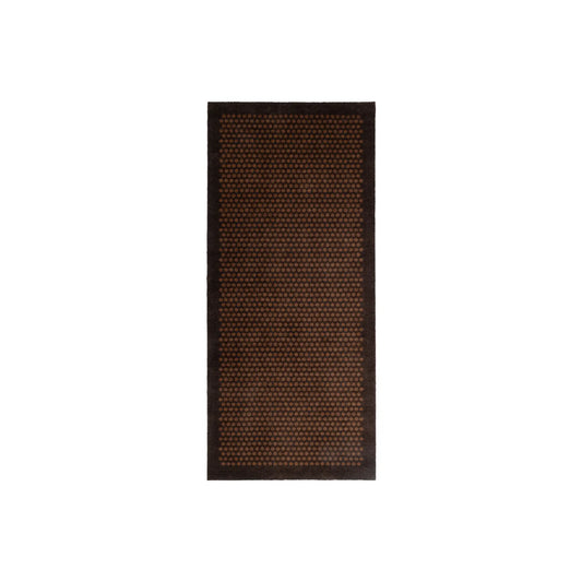 Tica Copenhagen Dot Matta 200x90 cm, Mörkbrun/cognac