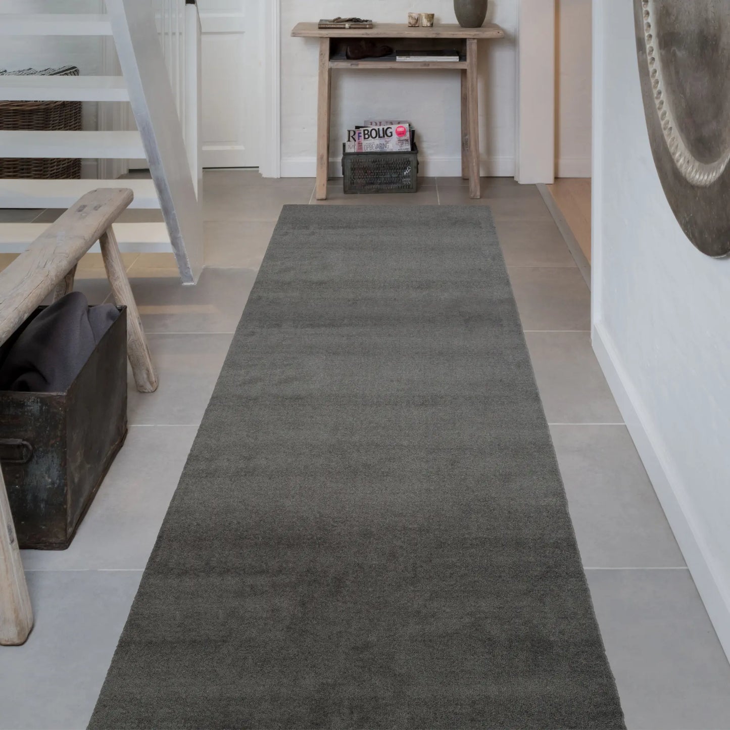 Tica Copenhagen Unicolor Matta 100x300 cm, Steelgrey