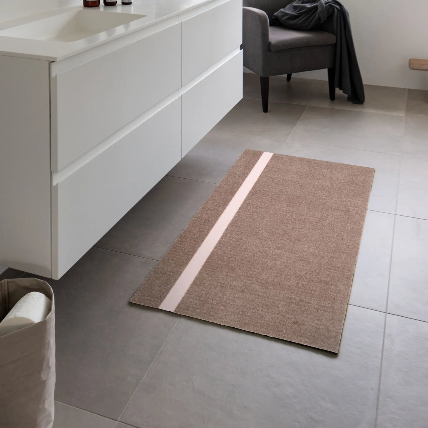Tica Copenhagen Vertical Matta 120x67 cm, Sand/rose