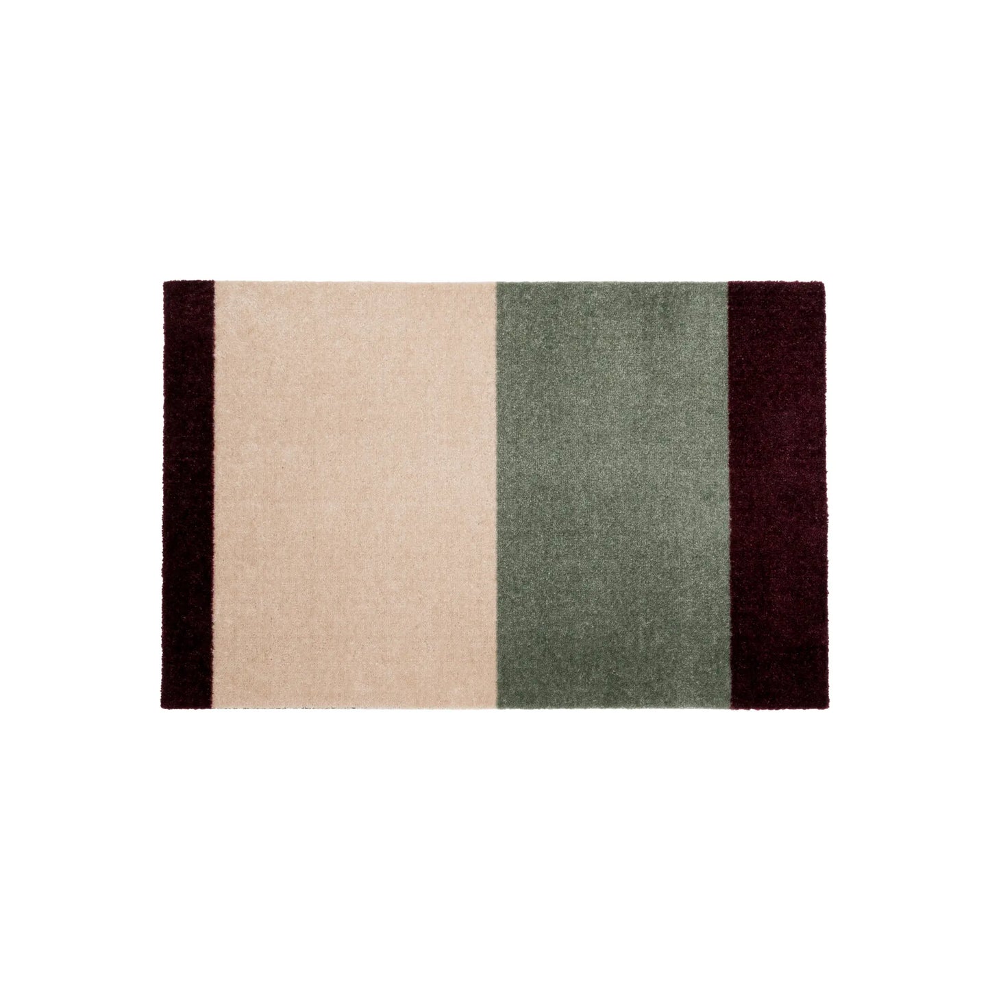 Tica Copenhagen Horizontal Matta 67x120 cm, Grön, ivory, bordeaux
