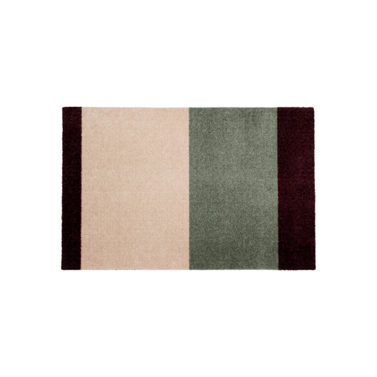 Tica Copenhagen Horizontal Matta 67x120 cm, Grön, ivory, bordeaux