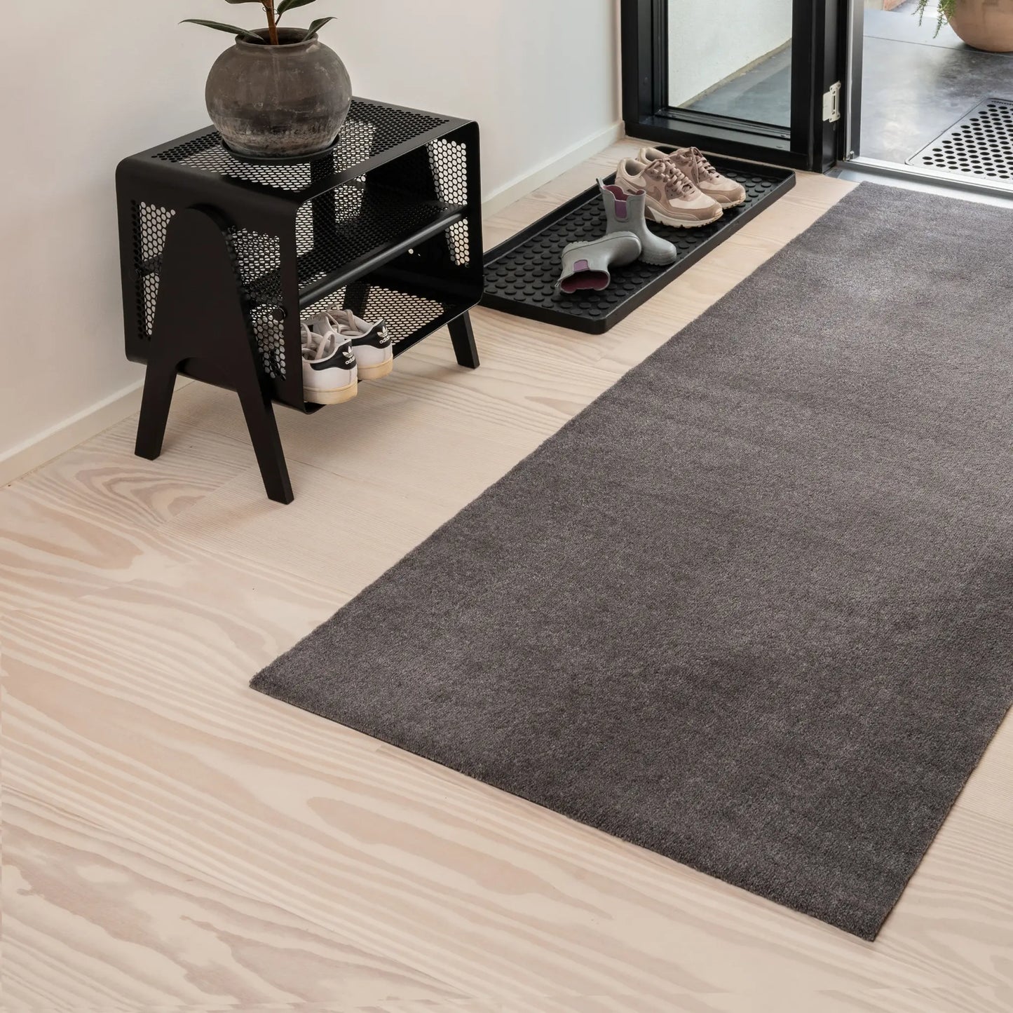 Tica Copenhagen Unicolor Matta 200x90 cm, Steelgrey