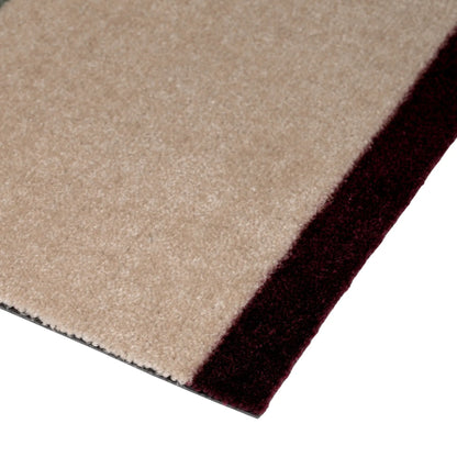 Tica Copenhagen Horizontal Matta 67x120 cm, Grön, ivory, bordeaux