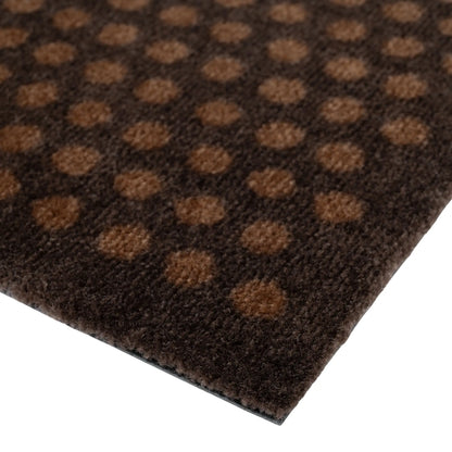 Tica Copenhagen Dot Matta 130x90 cm, Mörkbrun/cognac