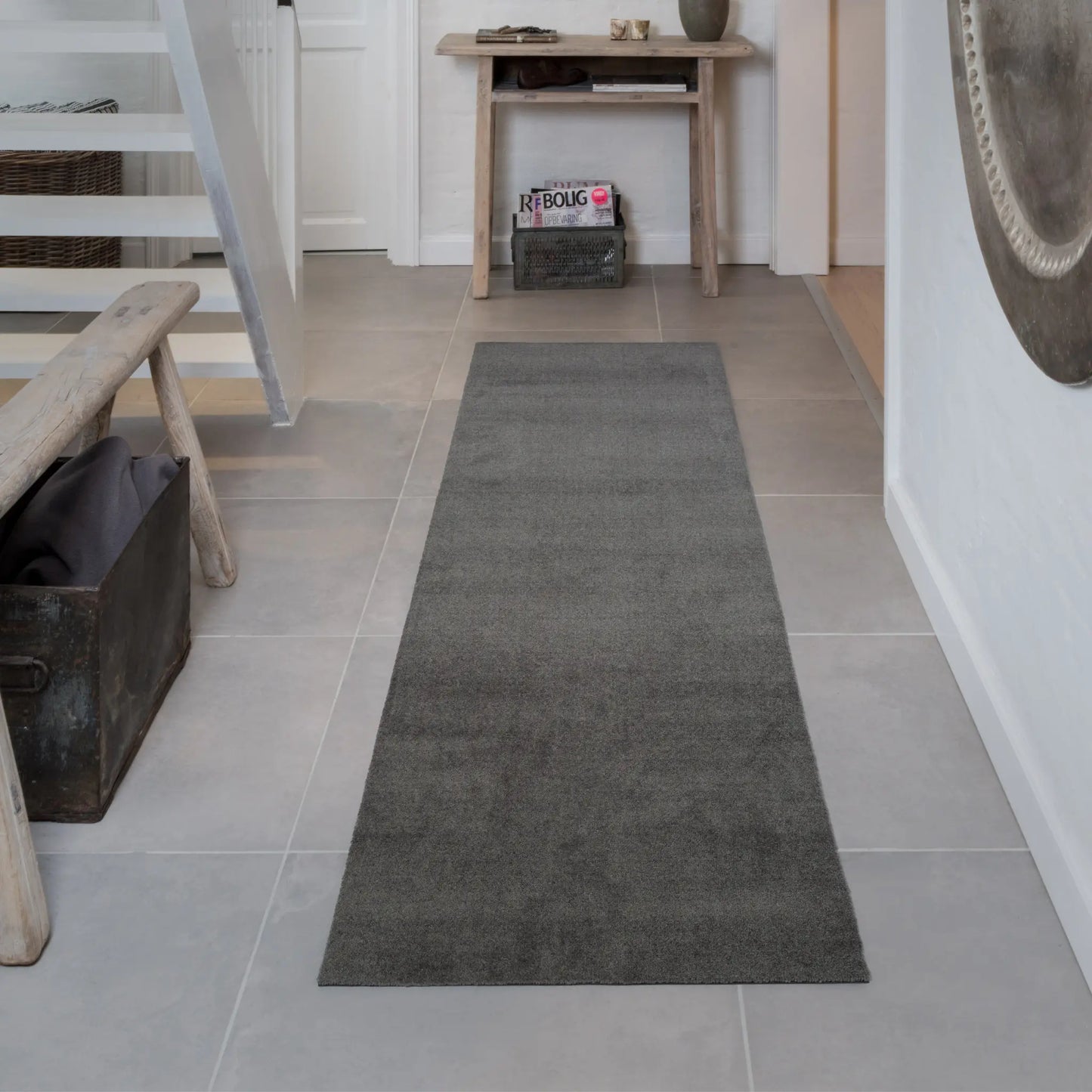Tica Copenhagen Unicolor Matta 200x67 cm, Steelgrey