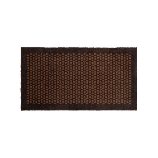 Tica Copenhagen Dot Matta 120x67 cm, Mörkbrun/cognac