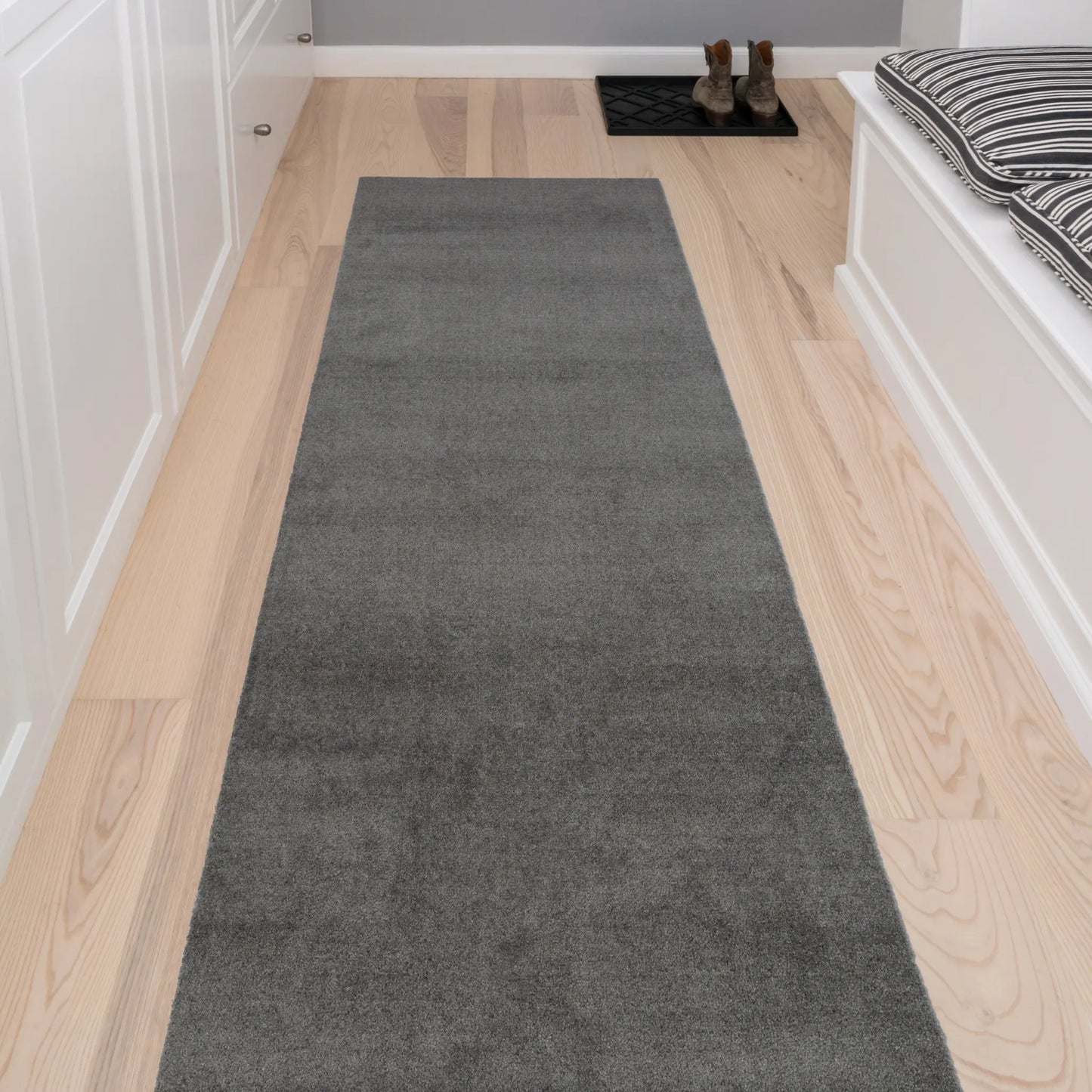 Tica Copenhagen Unicolor Matta 200x67 cm, Steelgrey