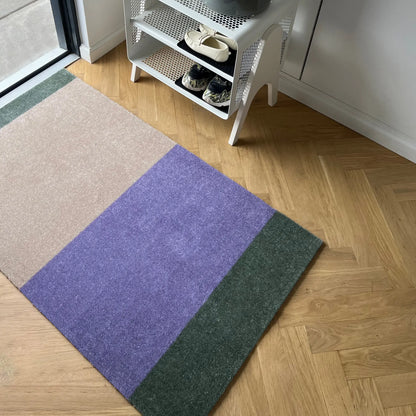 Tica Copenhagen Horizontal Matta 67x120 cm, Lilac, ivory, grön