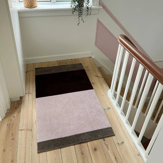 Tica Copenhagen Horizontal Matta 67x120 cm, Bordeaux, rose, sand