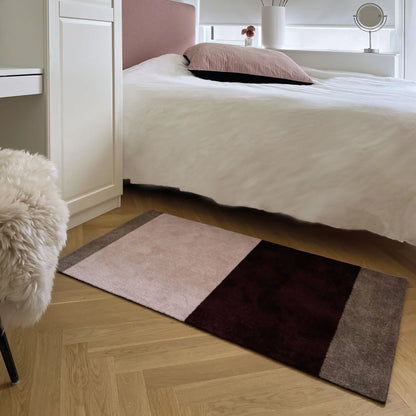 Tica Copenhagen Horizontal Matta 67x120 cm, Bordeaux, rose, sand