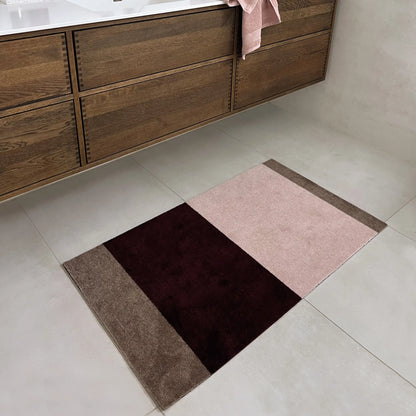 Tica Copenhagen Horizontal Matta 67x120 cm, Bordeaux, rose, sand