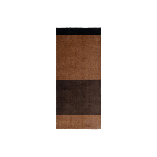 Tica Copenhagen Horizontal Matta 200x90 cm, Cognac/mörkbrun/svart