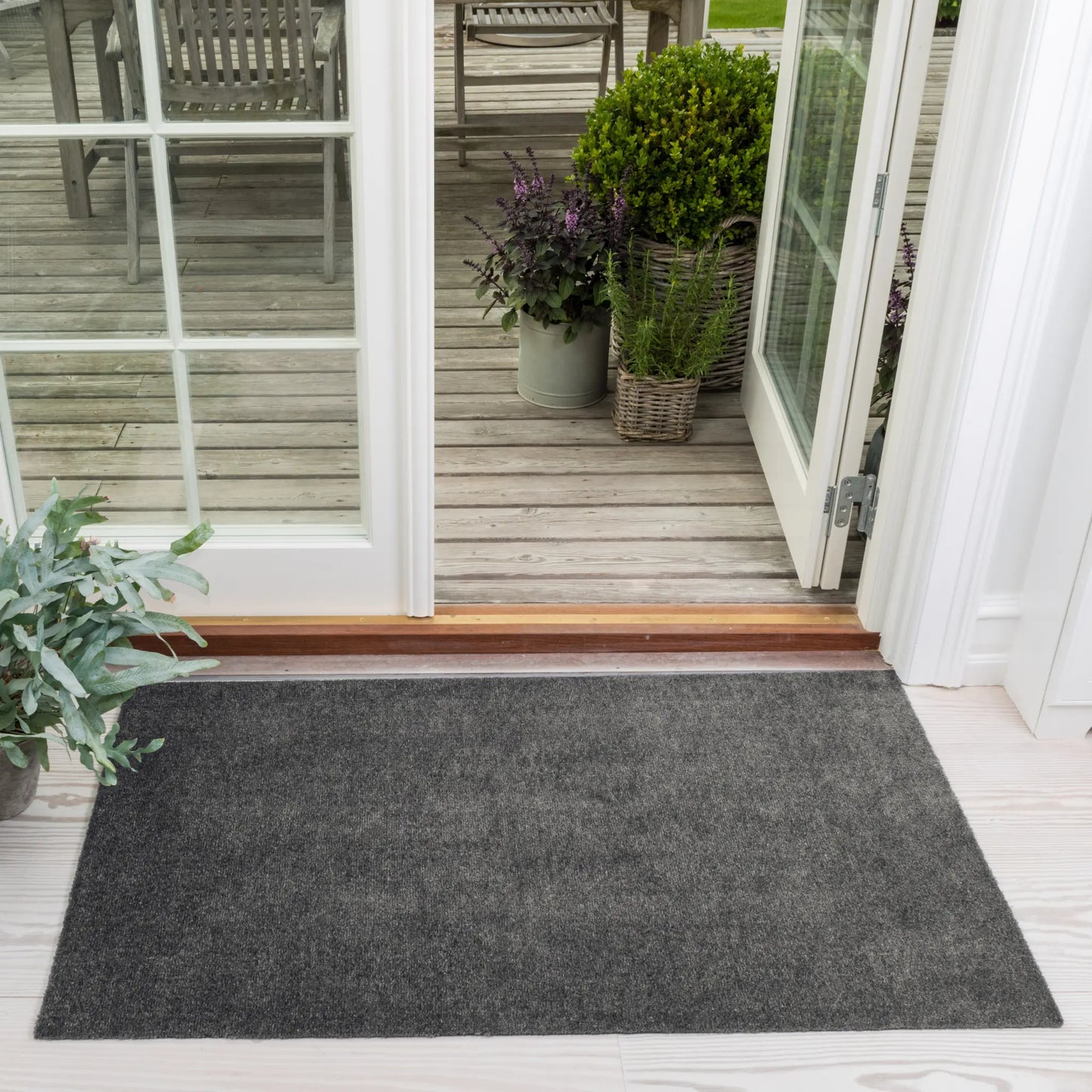 Tica Copenhagen Unicolor Matta 120x67 cm, Steelgrey