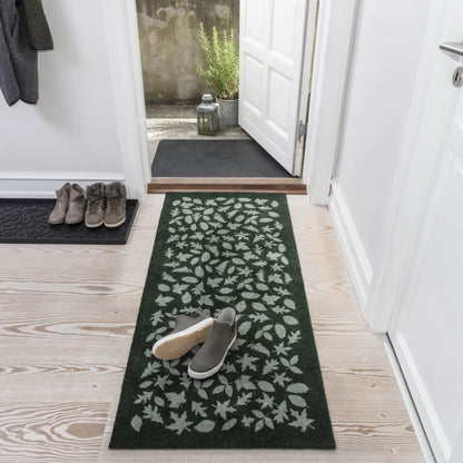 Tica Copenhagen Leaves Skomatta 88x38 cm, Svart