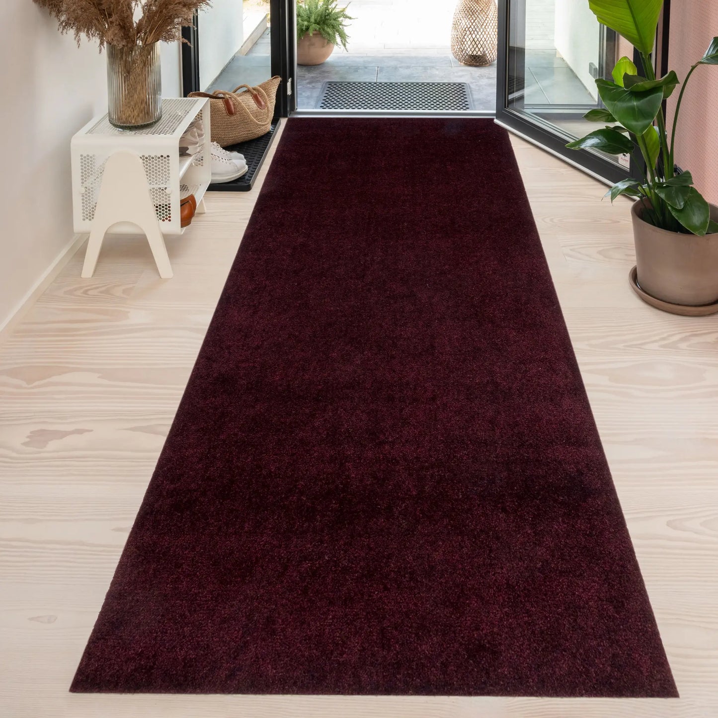 Tica Copenhagen Unicolor Matta 100x300 cm, Bordeaux